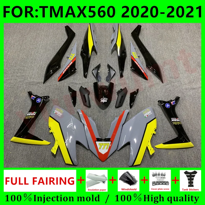 

Новый комплект обтекателей для мотоциклов ABS, подходит для TMAX560 2020 2021 T-MAX 560 T MAX