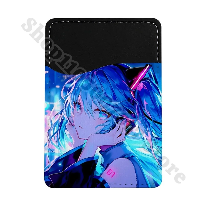Креативные аксессуары для декора телефона: ультратонкий кошелек Hatsune Miku, милый аниме-держатель для ID и кредитных карт, мультяшный чехол-органайзер, подарки (art.: 3920db72cd8ca) - 3920db72cd8ca