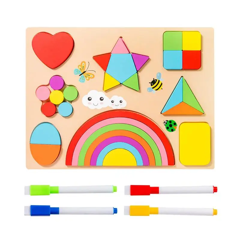 

Shape Sorter Toy Shape Matching Game Montessori Learning STEM Toys For Fine Motor Skills Development Fun Puzzles For Girls Boys