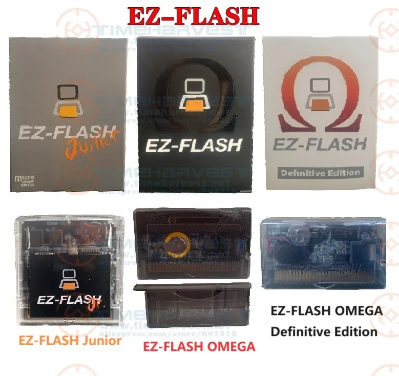 

EZ-FLASH OMEGA / Junior/OMEGA, картридж серии Definitive EZ Flash Game для GB / GBC / GBA