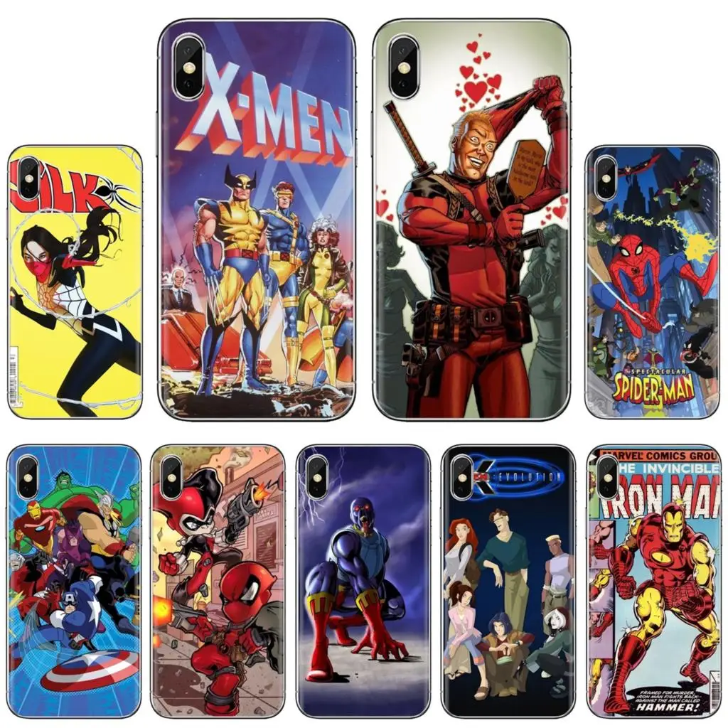 

For iPhone 10 11 12 13 Mini Pro 4S 5S SE 5C 6 6S 7 8 X XR XS Plus Max 2020 Best Superhero Cartoons Amazing Silicone Phone Case