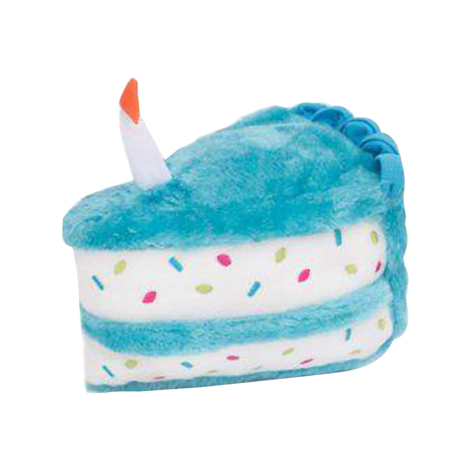 

Stuffed Pet Dog Toy Celebration Cute Squeaky Chew Playing Game Interactive Training Bite Resistant Birthday Cake Soft Plush