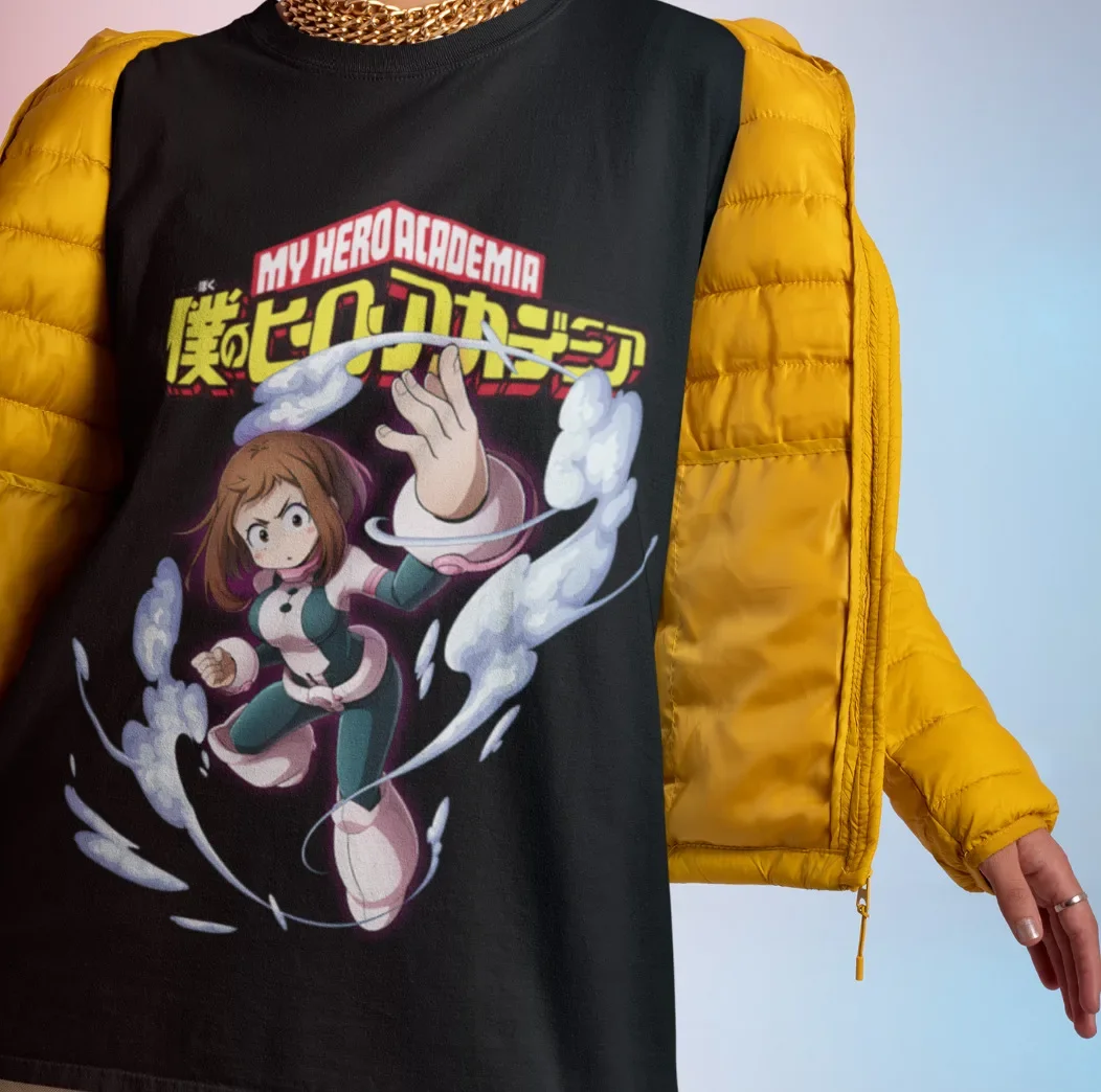 Футболка Ochaco Uraraka футболка Ochako BKNA Boku No Hero академия MHA аниме
