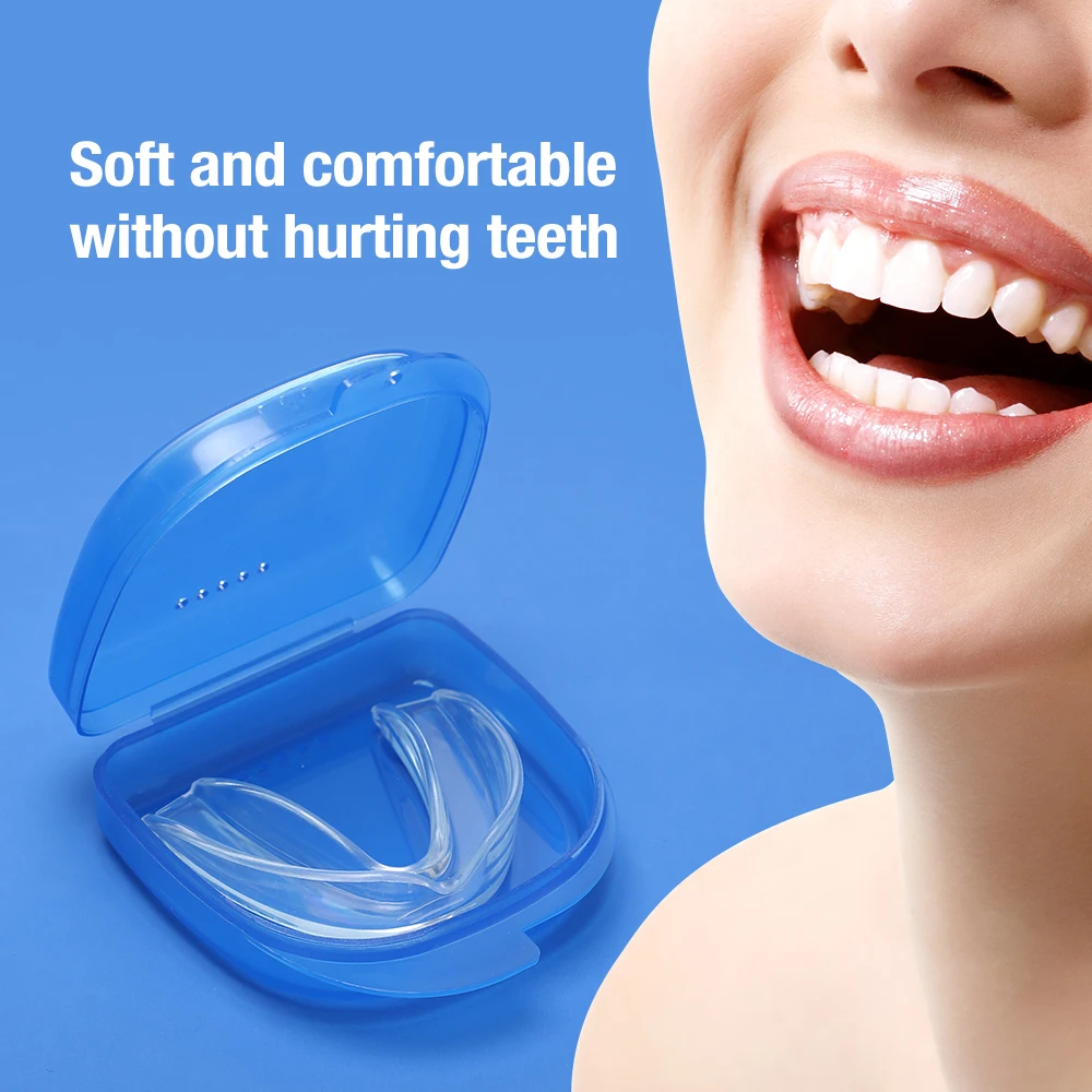 

Night Mouth Guard For Teeth Clenching Grinding Dental Bite Sleep Aid Mouth Tray Thermoplastic Invisible Braces Tooth Protection