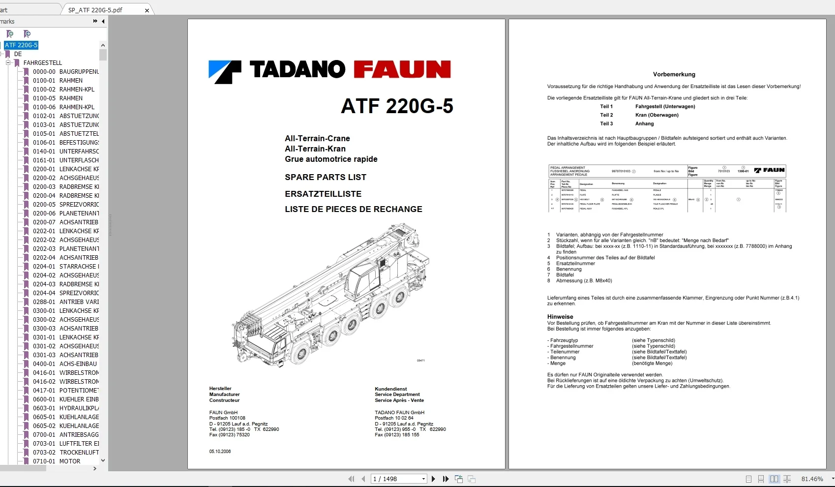 Фото Руководство по эксплуатации, обслуживанию и диагностике AutoCD Tadano Crane ATF 5.62 GB №3