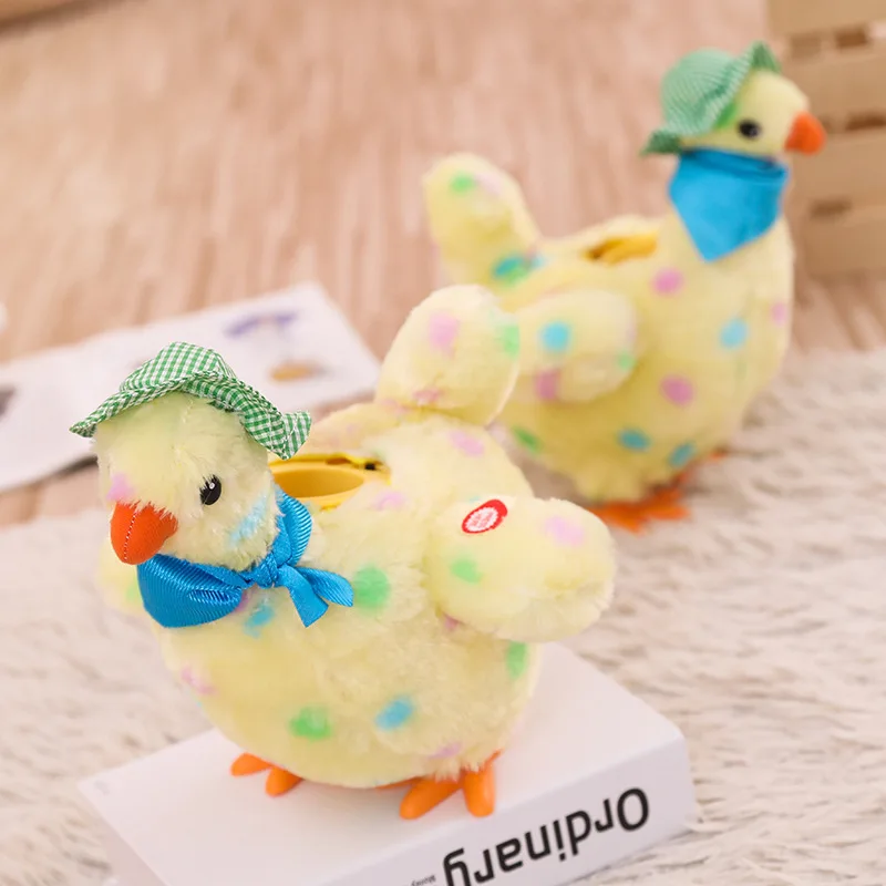 

Hen Laying Eggs Plush Anti-Stress Chicken Stuffed Toy Electric Music Dancing Kids Gift Regalo De Año Nuevo Para Bebé Kawaii