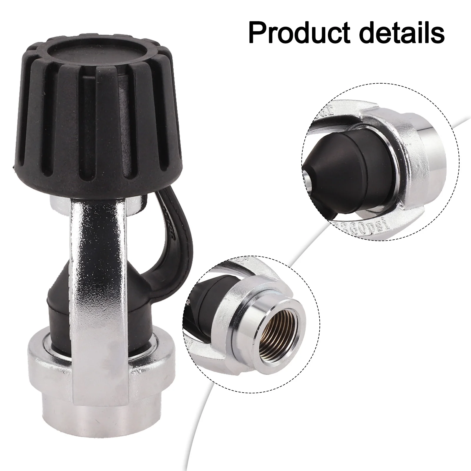 Адаптер для дайвинга адаптер подводного плавания 1 ступень 278 г 133 5*48 5 мм черный DIN