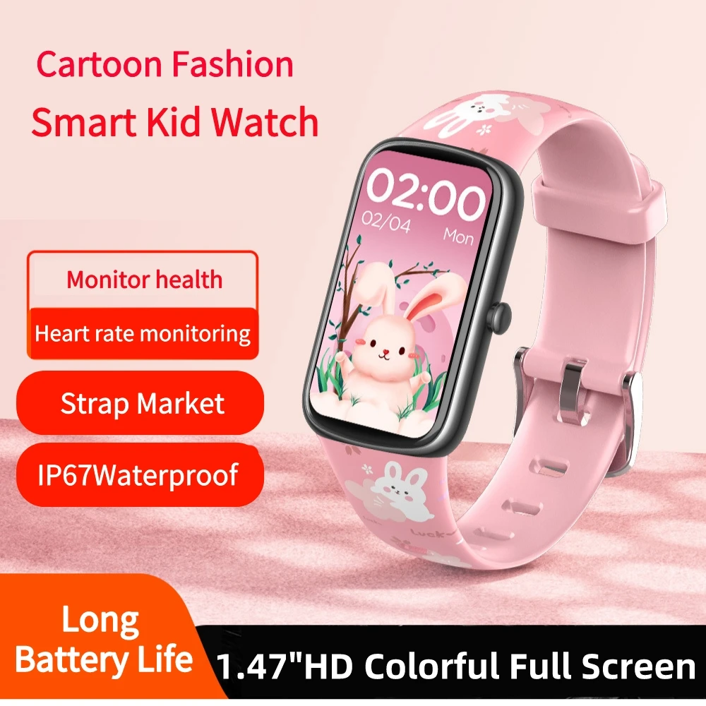 2022 Детские умные часы женский браслет с пульсометром и шагомером |