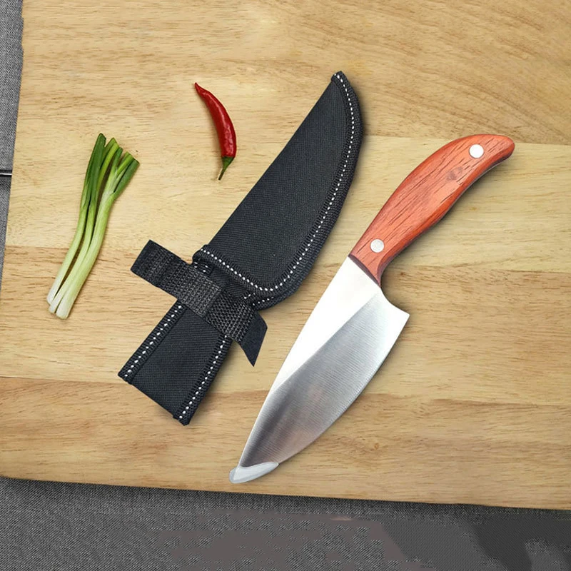

5inch Kitchen Boning Knife Japanese Utility Cooking Knives Chef Butcher Cutting Knife Hunting Fishing Cleaver with Sheath