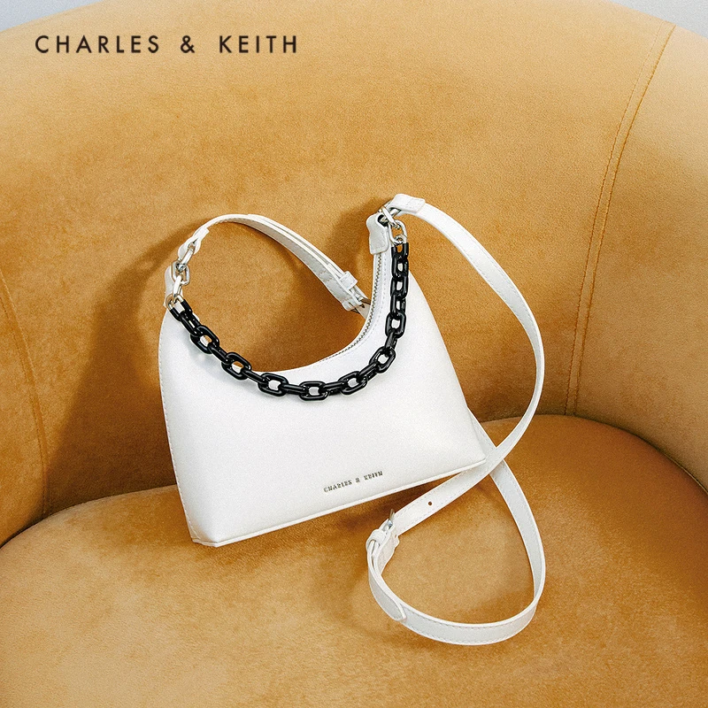 

CHARLES＆KEITH Новинка на Осень 2022 CK2-20270928 Женская сумка-мессенджер с цепочкой