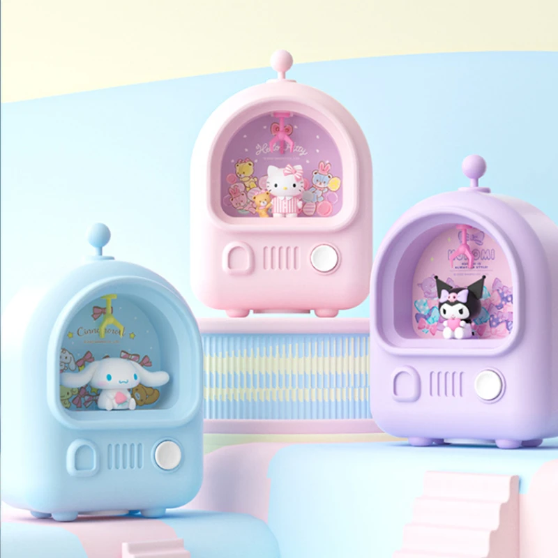 

Sanrio мультфильм Cinnamoroll Мелодия Копилка ночсветильник мини Обучающие Детские игрушки хобби экшн-фигурки праздничные подарки