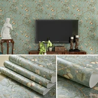 Floral Wallpaper Peel and Stick Plum Blossom Self Adhesive Removable Wallpaper Kitchen Shelf Drawer Liner Wall Covering Roll