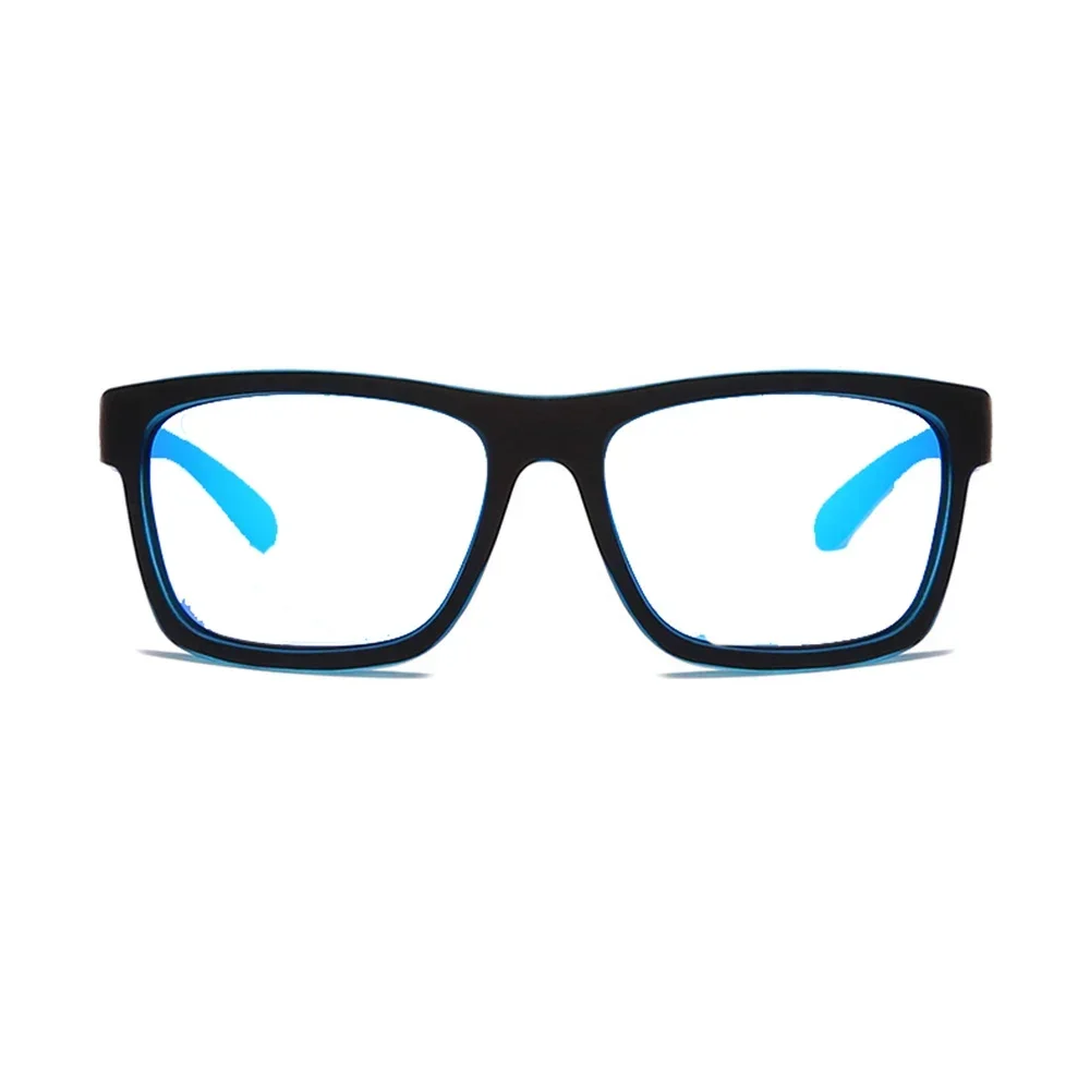 Спортивная синяя оправа ручной работы с синим принтом цельные носоупоры