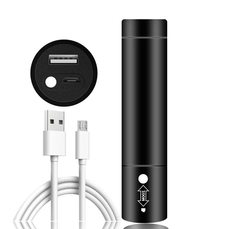 Новый внешний аккумулятор XM-L T6 светодиодный налобный фонарик со встроенным