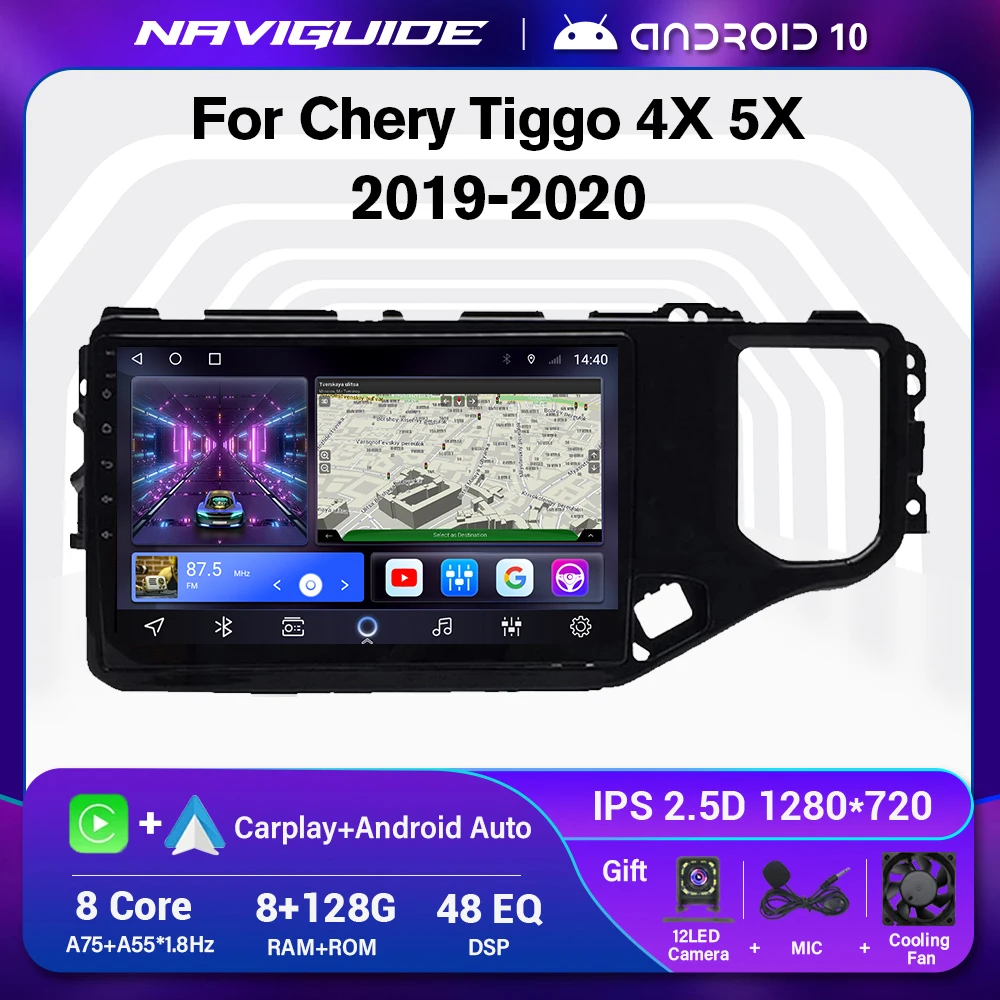 

Автомагнитола для Chery Tiggo 4X 5X 128-2019, 2 Din, 8 + 2020 ГГц