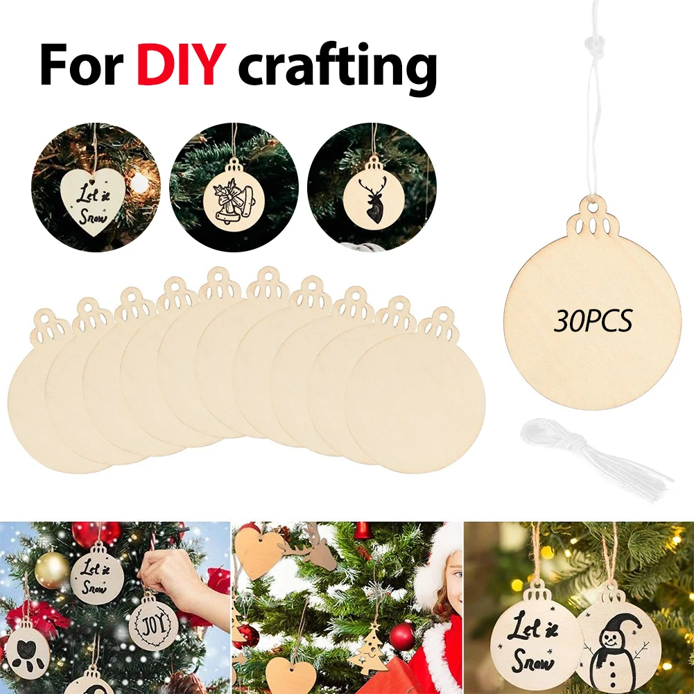 

Подвеска деревянная круглой формы с отверстиями, 30 шт.