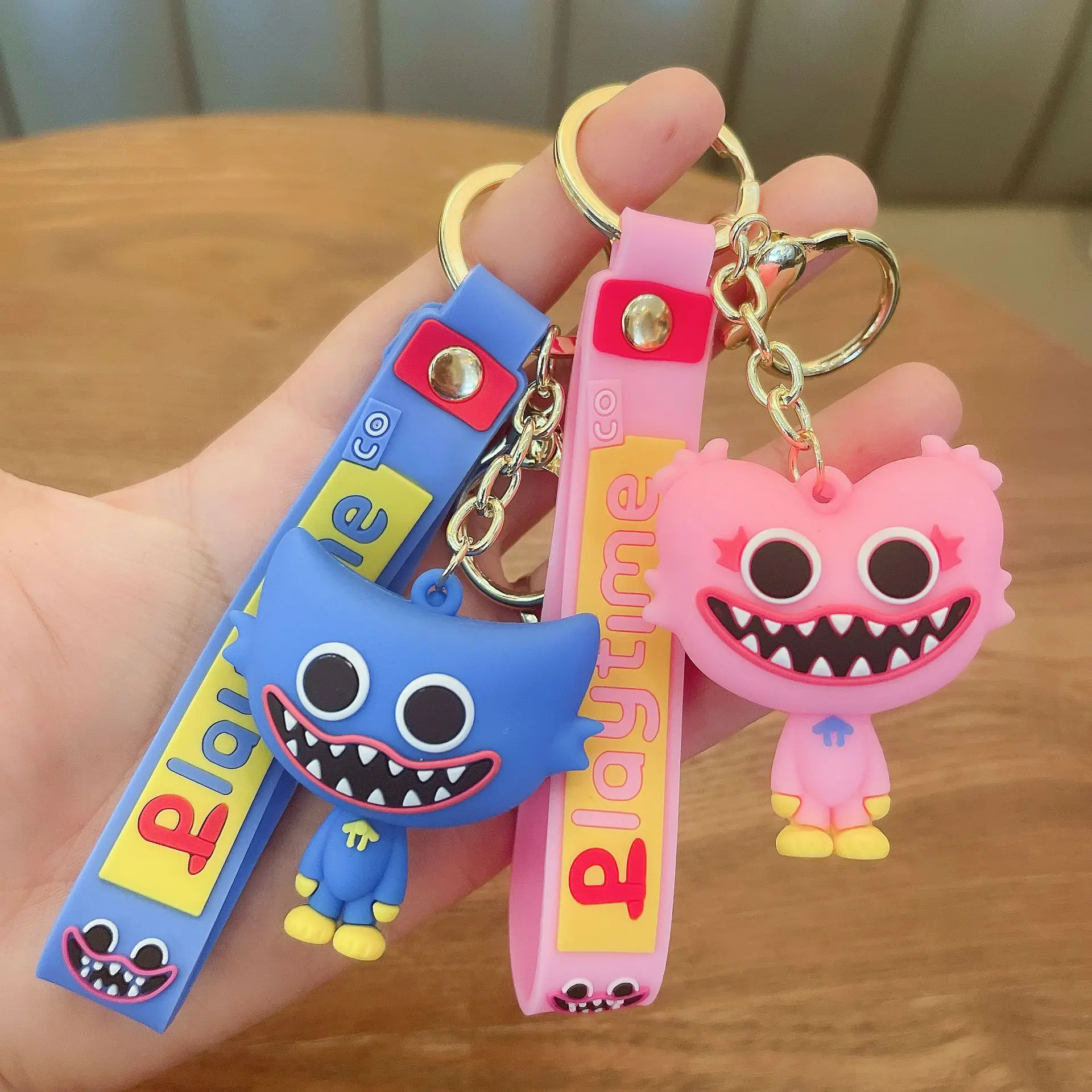 

Keyring Poppy Playtime Figure Keychain Anime Cosplay Huggy Wuggy Action Toys for Boys Girls Game Toy Gifts Trinket Key Chain