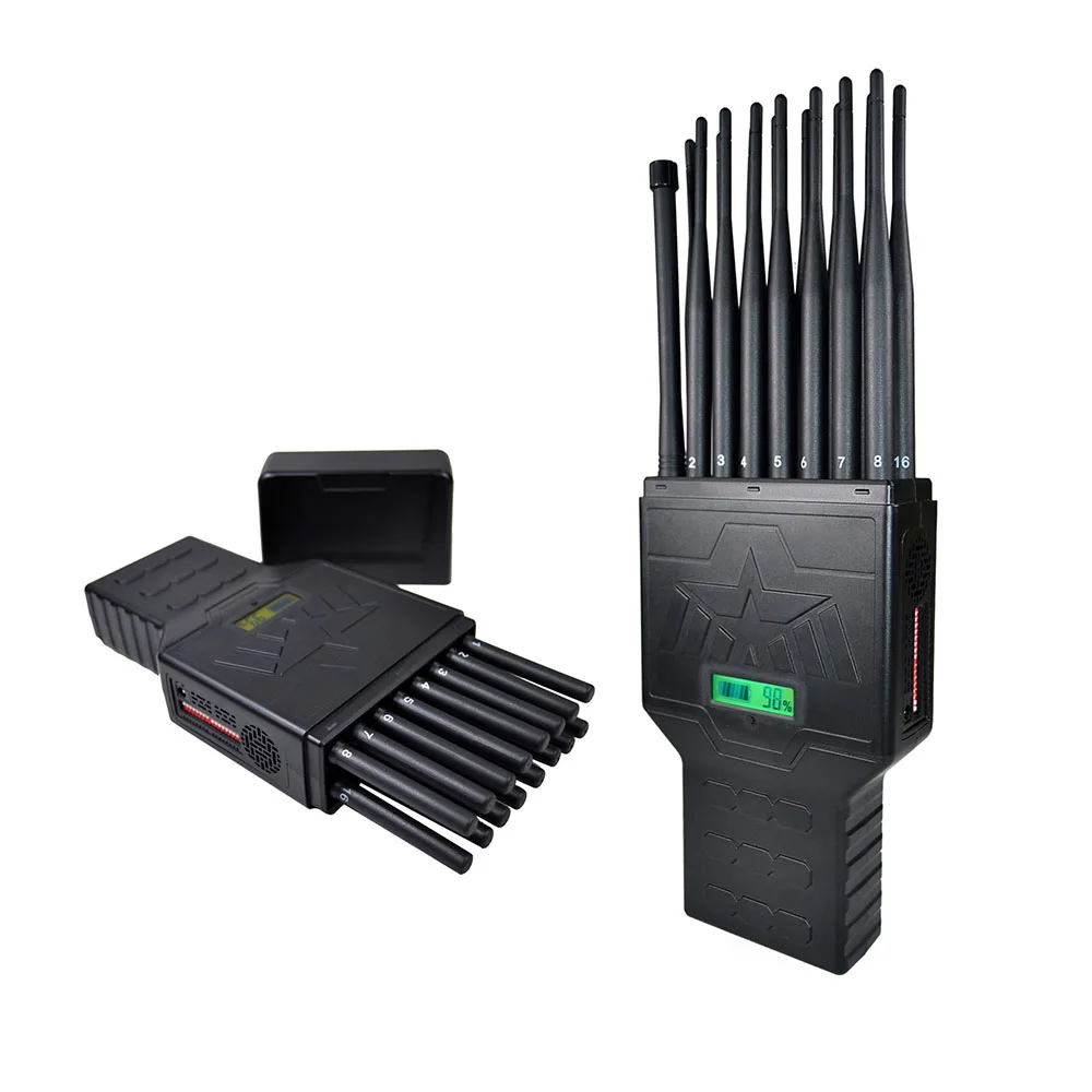 Anti-eavesdropping signal blocker 5G/4G/3G/2G +WiFi2.4G/5G+ GPSL1L2L5 VHF/LOJACK/RC433 315 for school Cinema private space enlarge