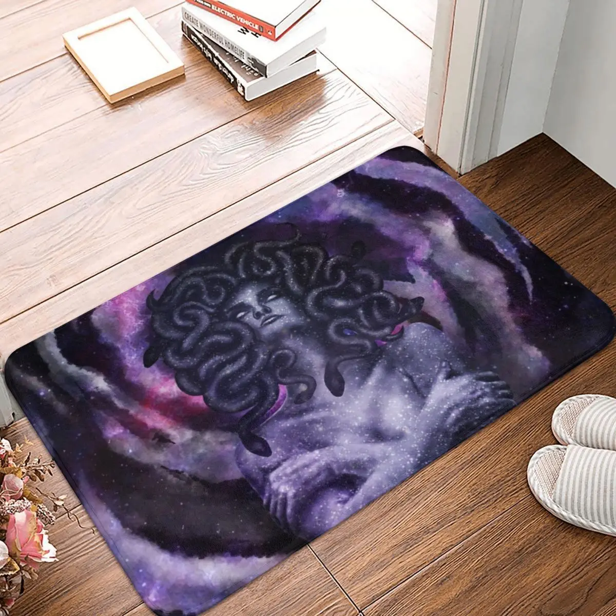 

Enchanting Medusa Bath Door Mat Greek Mythology Rug Carpet Decor Entrance Living Room Home Kitchen Bathroom Non-slip Bedside