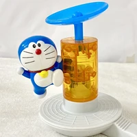 bulk mcdonalds toy japanese doraemon simulation space radiation station promotes rotating doraemon model