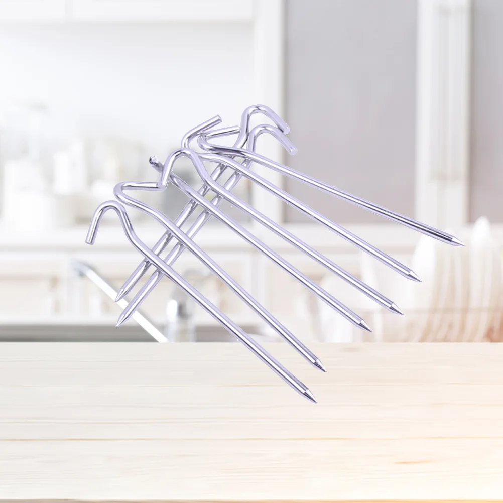 

10PCS Question Mark Shape Nail Aluminum Alloy Nail Tent Nail Camping Nail