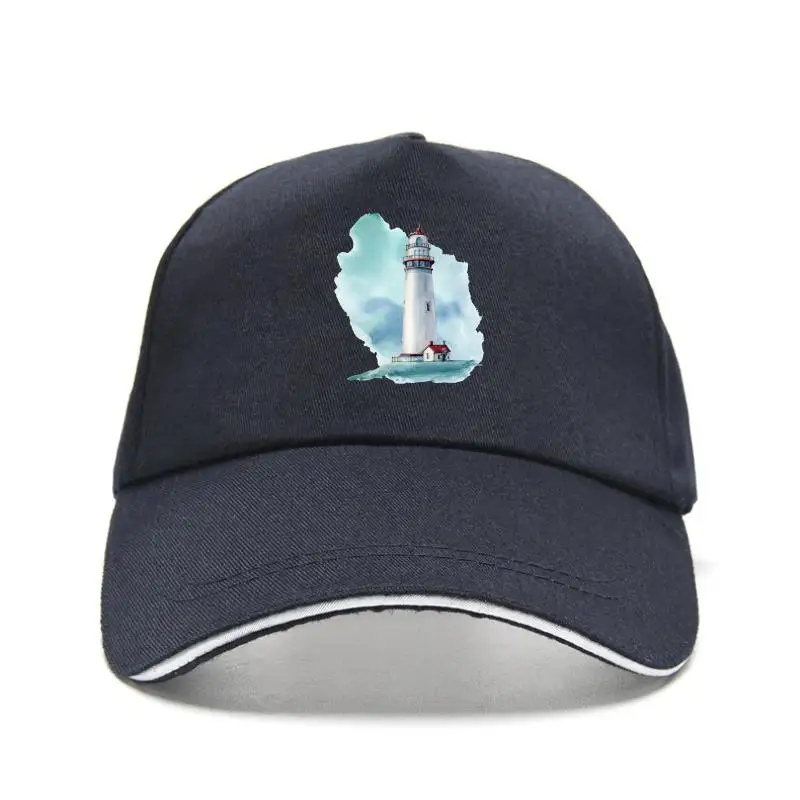 

Новинка, бейсболка hatHand Draw Watercoor ighthoue en', модная кепка caida tye