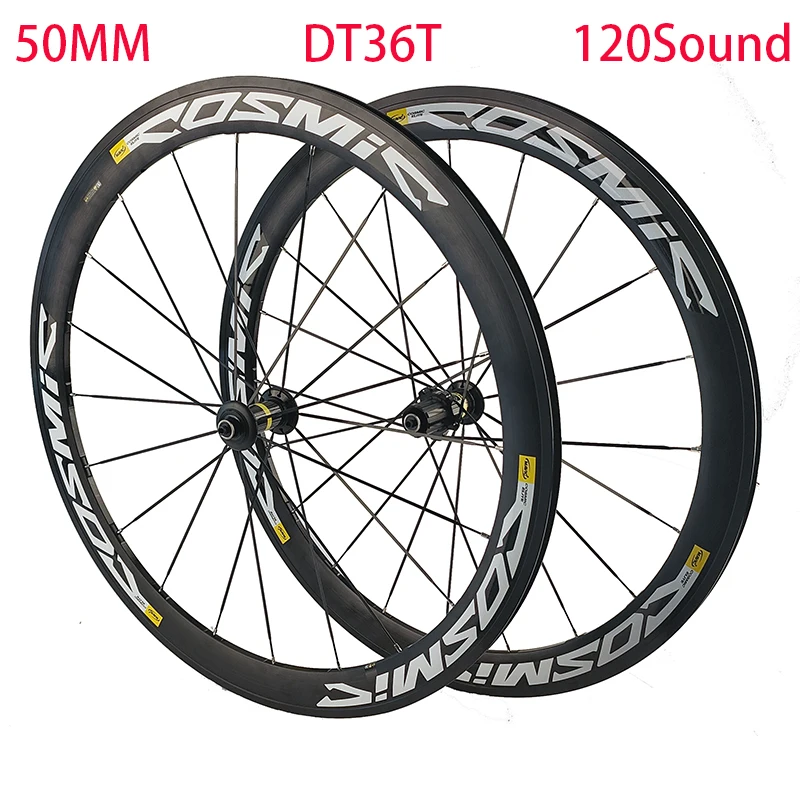 700C НАБОР ВЕЛОСИПЕДНЫХ КОЛЕС DT TOOTH 36T120 LOUDNESS 50MM ДОРОЖНЫЙ ВЕЛОСИПЕД V/C/RIM ТОРМОЗНЫЙ