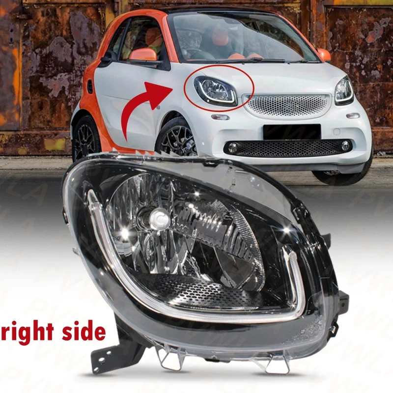 

Фара с высокой конфигурацией для Benz Smart Fortwo Coupe 453 2014 2015 2016 2017 2018 2019, автомобильные аксессуары, светодиодные фары DRL