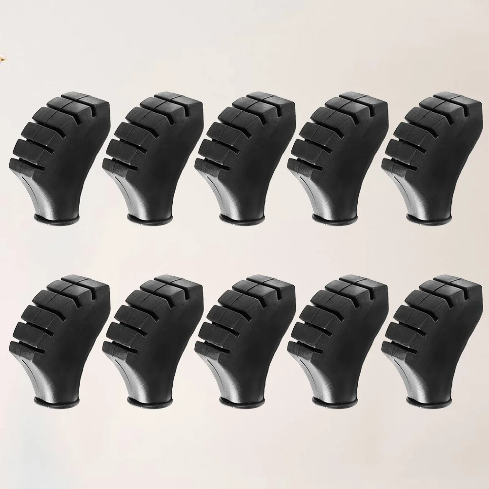 

10PCS Durable Anti-Slip Walking Sticks Caps Trekking Pole Tip Protectors for Climbing Hiking Mountaineering Outdoor