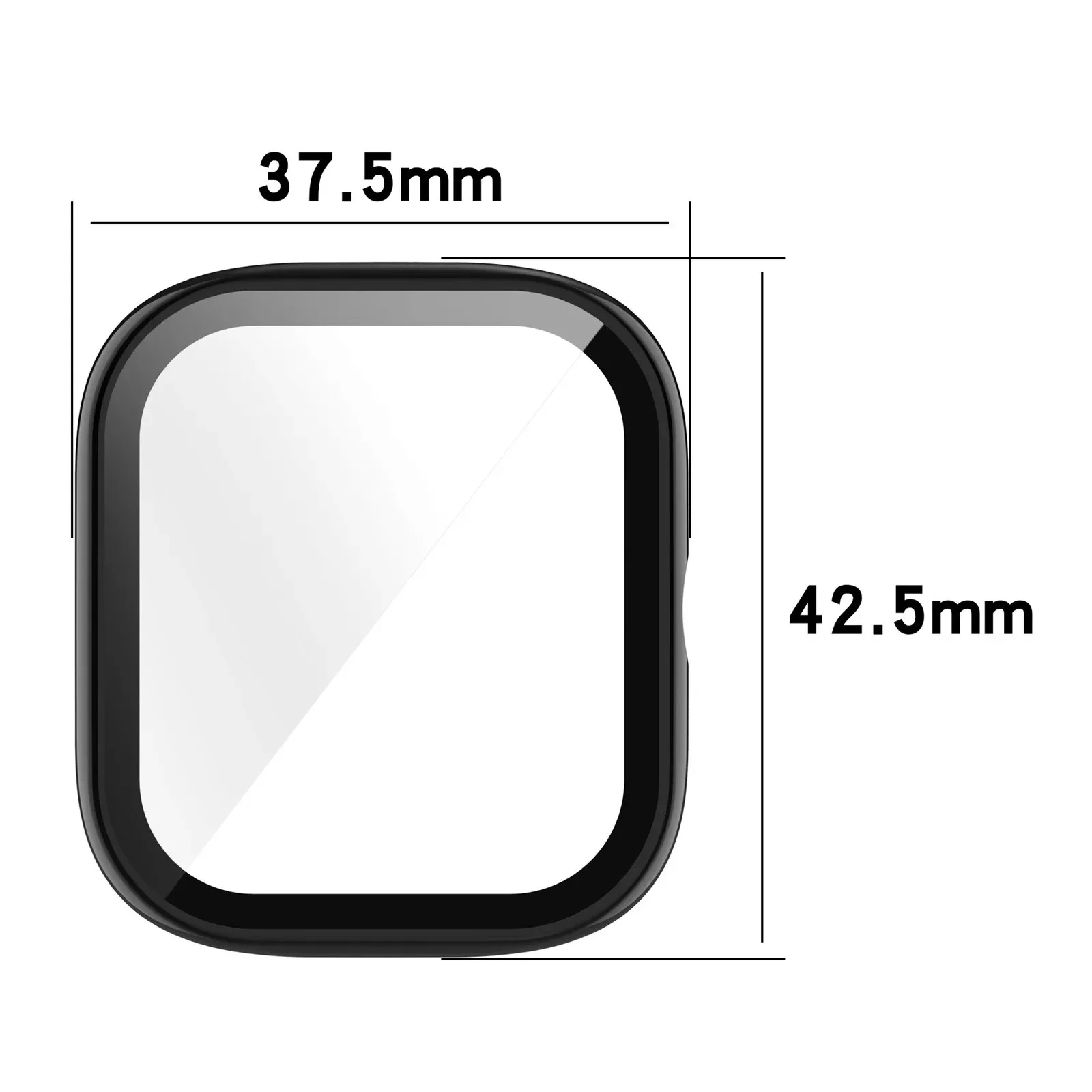 Фото Чехол для Huami Amazfit Gts2mini, защита для часов, Внешняя защита со встроенным закаленным стеклом, Защитная пленка для экрана, Жесткий ПК №4