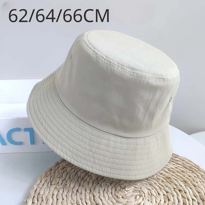 

Панама с большой головой Мужская, Повседневная Панама в Корейском стиле, однотонная, летняя солнцезащитная Кепка унисекс, 60-66 см, 2023