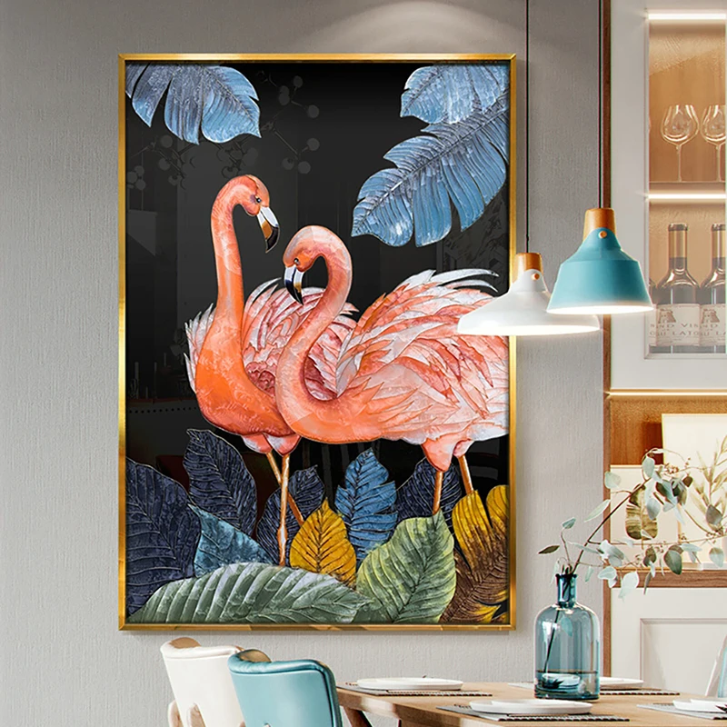 

Bird Diamond Embroidery Painting Kit 5D Diamond Painting Flamingo Full Square/Round Diamond Mosaic Cross Stitch DIY Home Decor