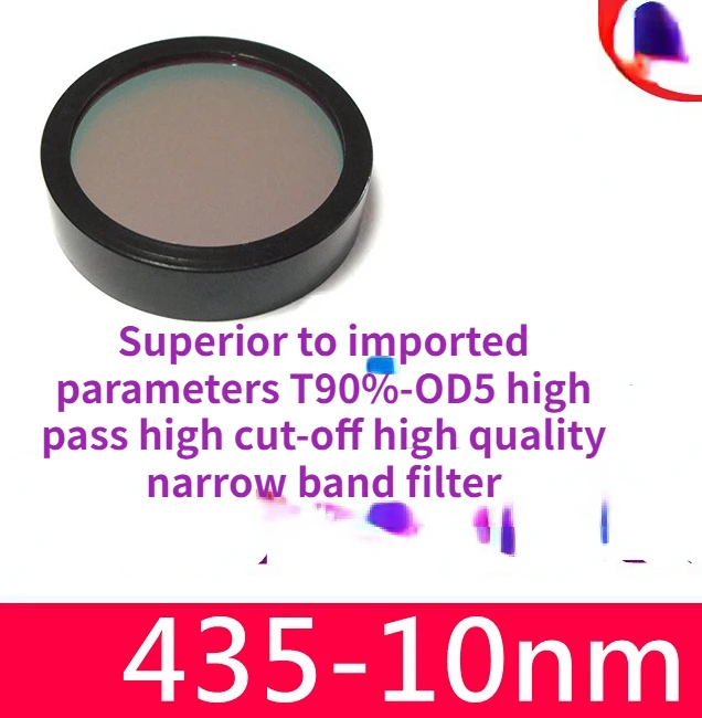 

435nm Bandwidth 10nm Narrowband Filter Interference Filter Bandpass Filter Ruiyan Optics