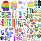 Набор игрушек-антистрессов, силиконовый пузырь с простым затемнением, популярный брелок для детей и взрослых, СДВГ, снятие стресса, детский подарок