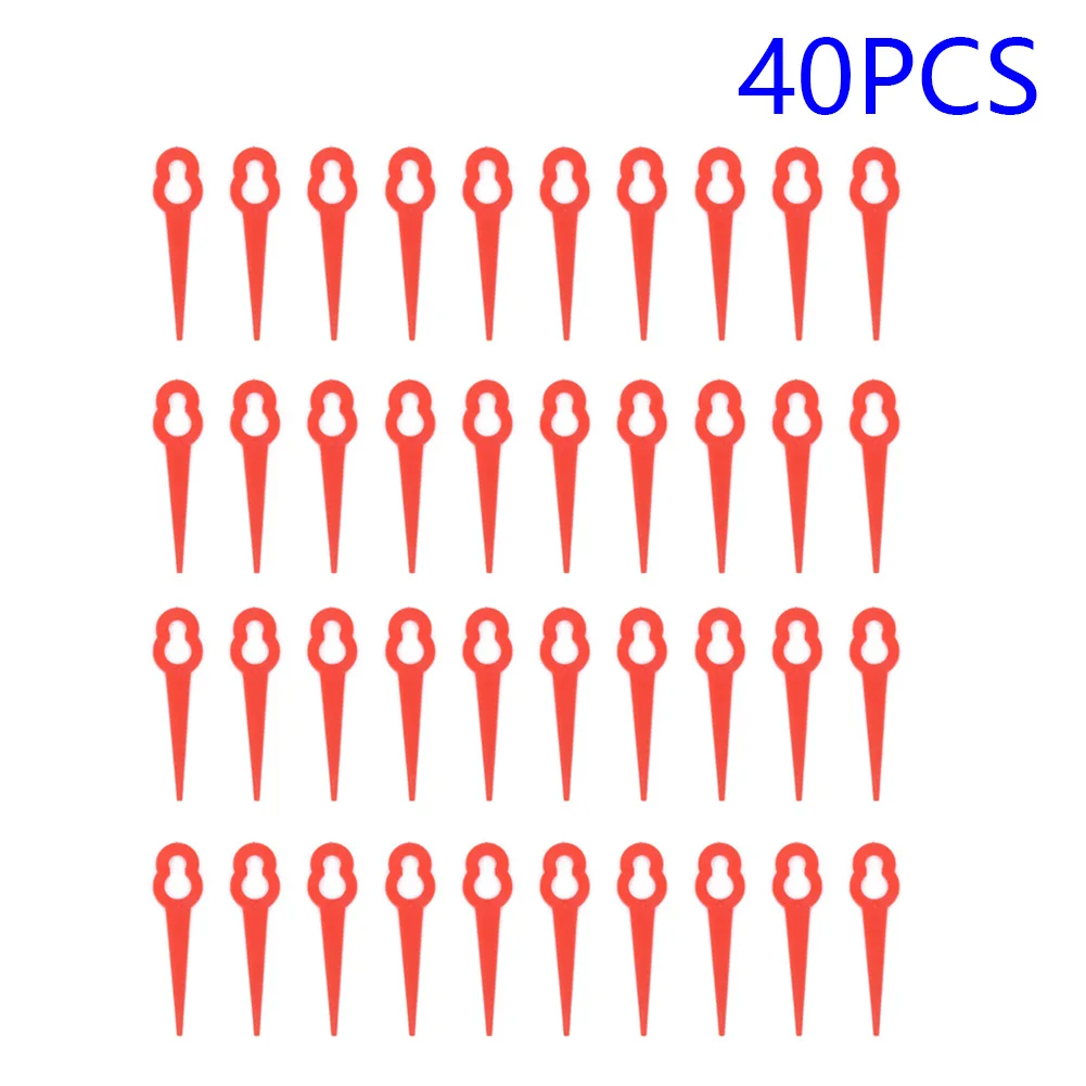 

40pcs Replacement Plastic Blades Cutter For Florabest Grass Trimmer Brushcutter Lawnmower Lawn Mower Strimmer Blade Grass Cutter