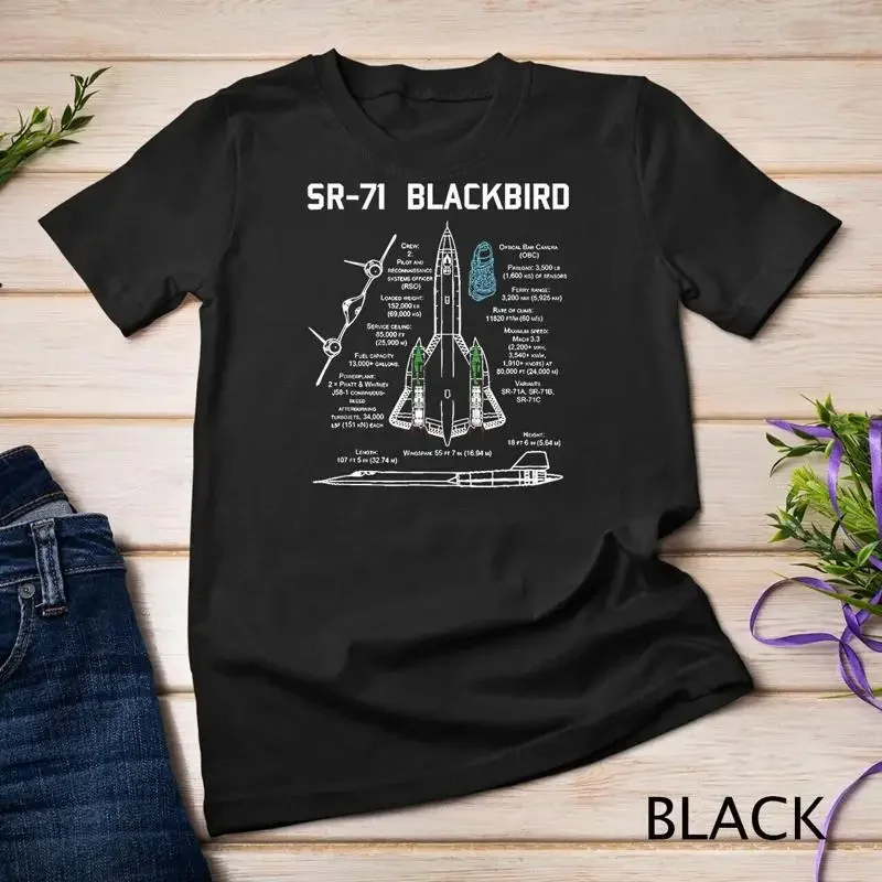 Фото Футболка унисекс с изображением SR 71 Blackbird Specs №1