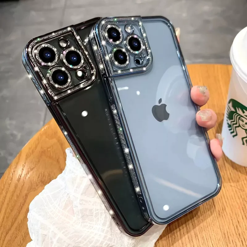 

Free Shipping Plating Glitter Case For iPhone 13 12 11 Pro Max XS XR X R 8 7 Plus SE 2020 iPhone13 13Pro Soft Clear Silicone Cov