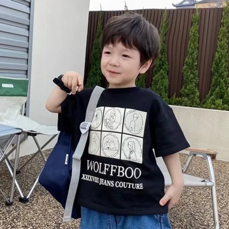 

Детская одежда, футболки для мальчиков, одежда для мальчиков, топ, летняя футболка с коротким рукавом, футболка для детей, топы для младенцев, футболка