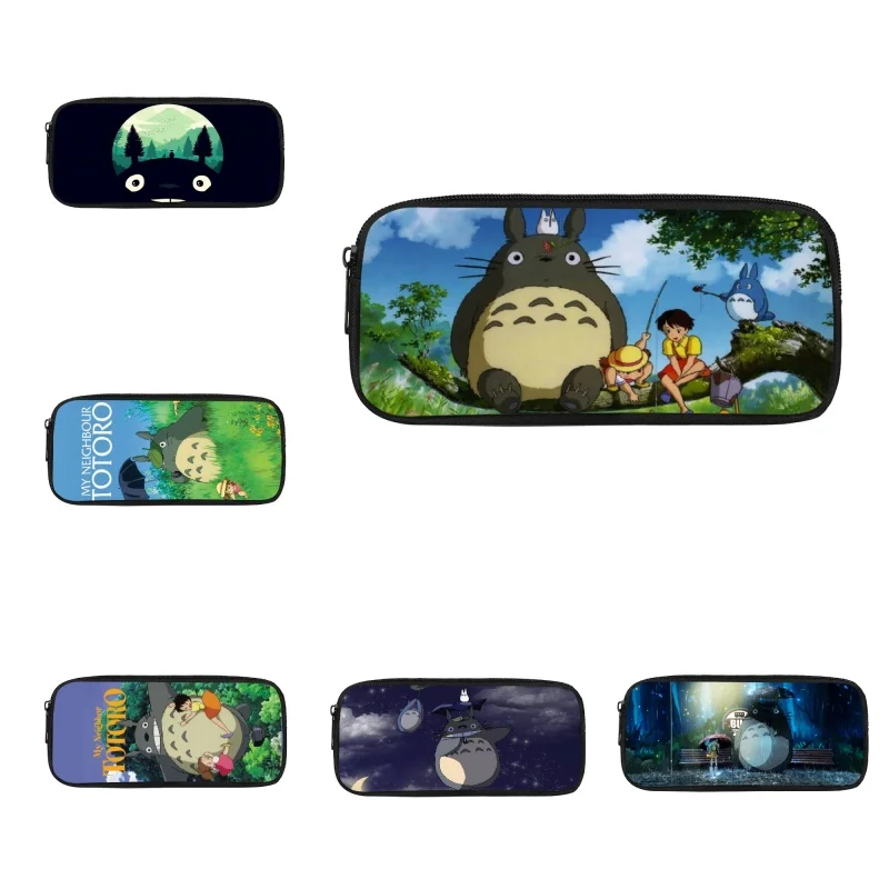 

Fashion Teenager Cartoon Cosmetic Cases Anime My Neighbor Totoro Kids Pencil Bags Lovely Girls Pencilcase School Supplies Zipper
