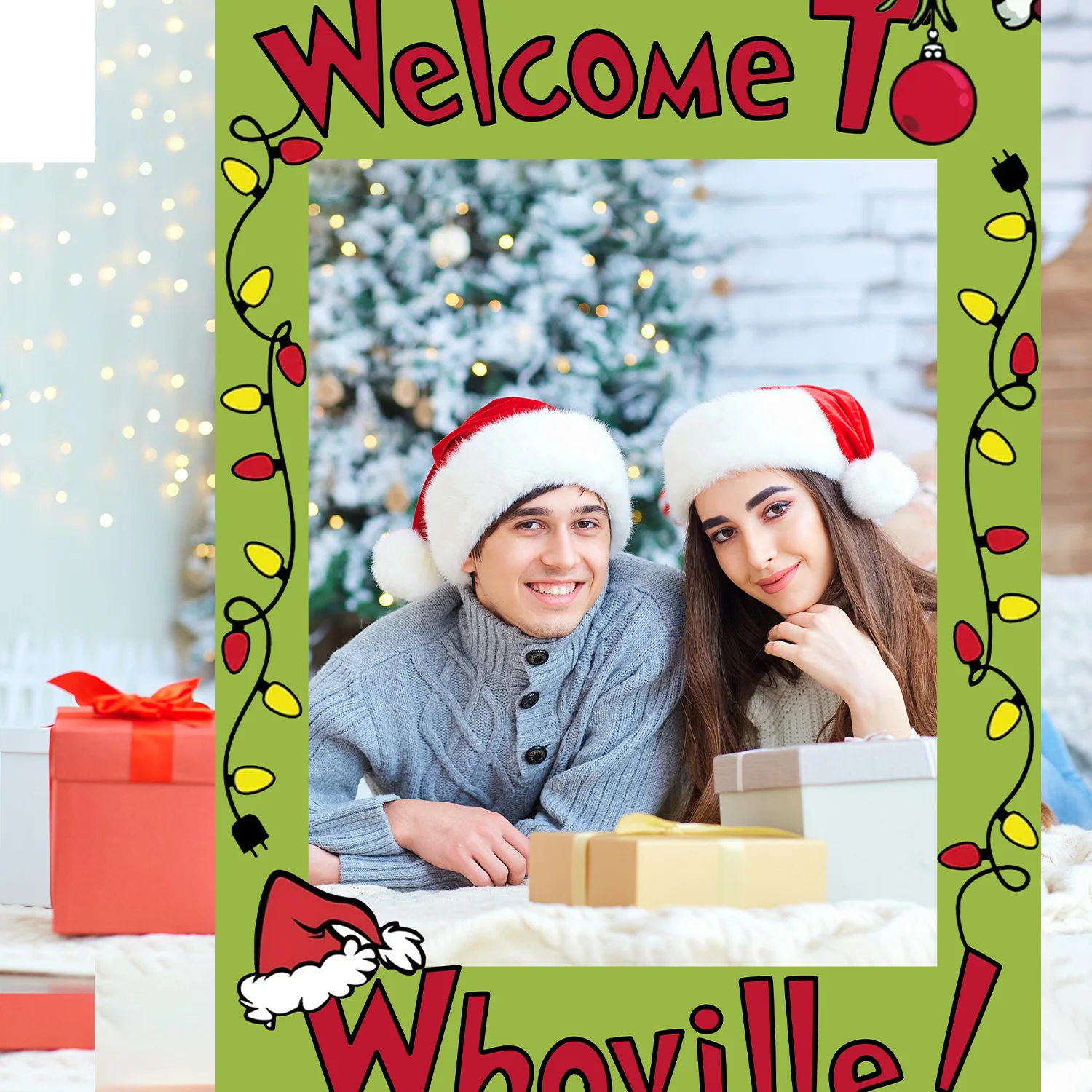 Декоративный рождественский кулон Grinch