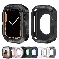 cover for apple watch case 45mm 41mm 44mm 40mm 42mm 38mm smart watch shockproof tpu screen protector iwatch series 7 se 6 5 4 3