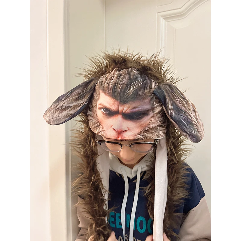 MINISO Gengar Eevee Wukong шапка-бини может движуться шапка с заячьими ушками блестящими