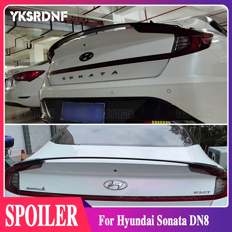 

Для авто спойлер, аксессуары Hyundai новая Sonata DN8 2019 2020 2021 ABS Материал Автомобильный багажник Задняя губа крыло хвост ребро ремонт Sonata 10