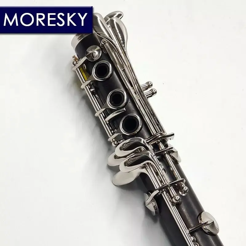 MORESKY кларнет из черного дерева Bb 17 Key Посеребренная медь Grenadilla Klarinet M110