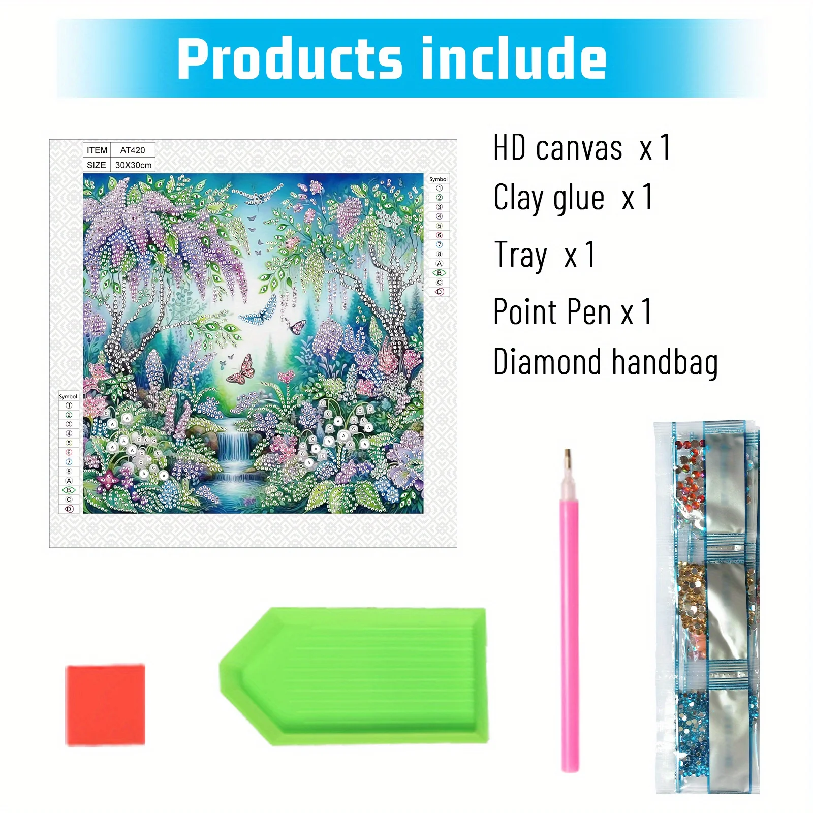 Набор для алмазной живописи лес 5D