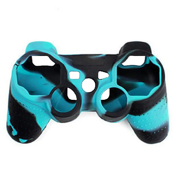 

Durable Silicone Protective Skin Case Cover for PlayStation PS2 /PS3 Controller (Blue+Black)
