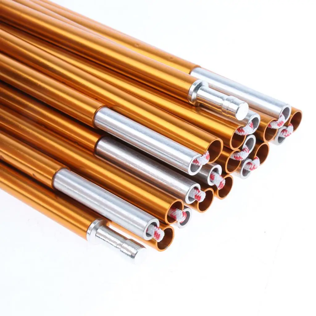 

2 Pcs Set Aluminum Alloy Camping Travel Tent Awning Pole Kit Rod 19mm B