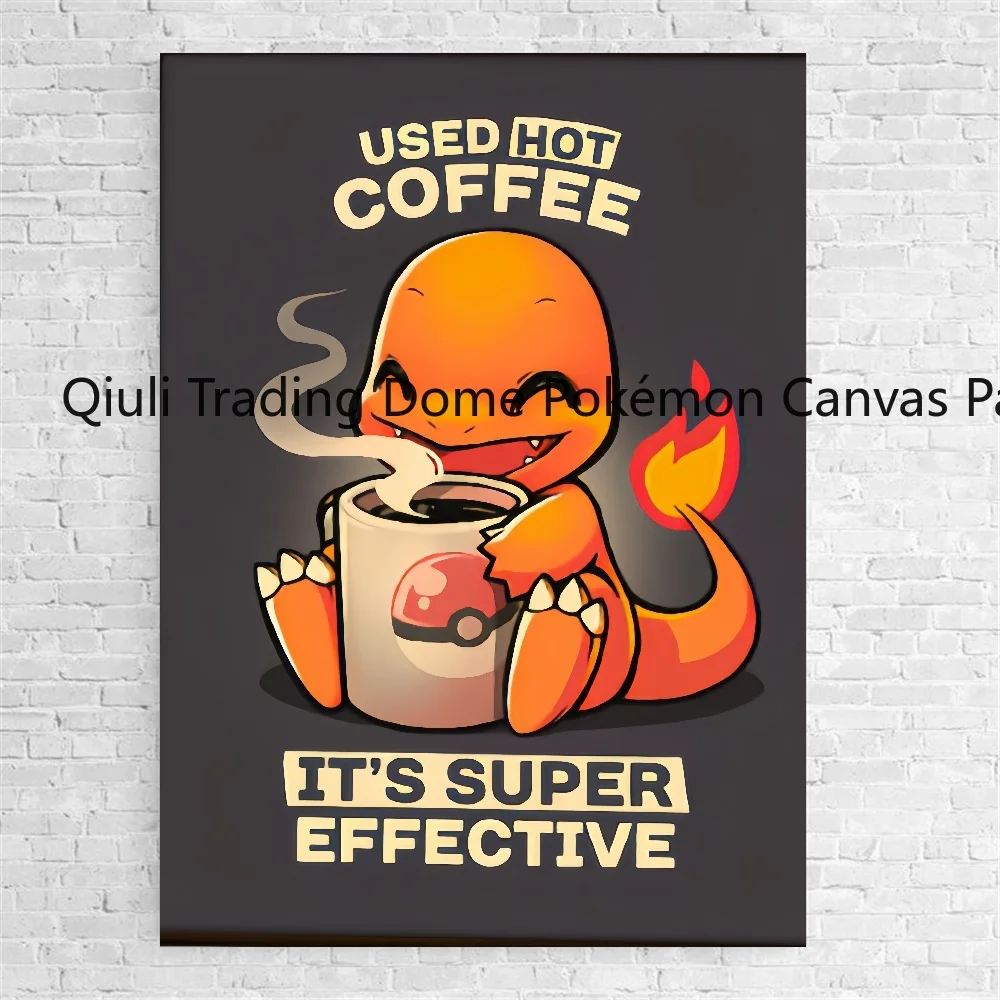 Картины на холсте из аниме Покемон Пикачу Charizard Room Home Hd-печать художественные