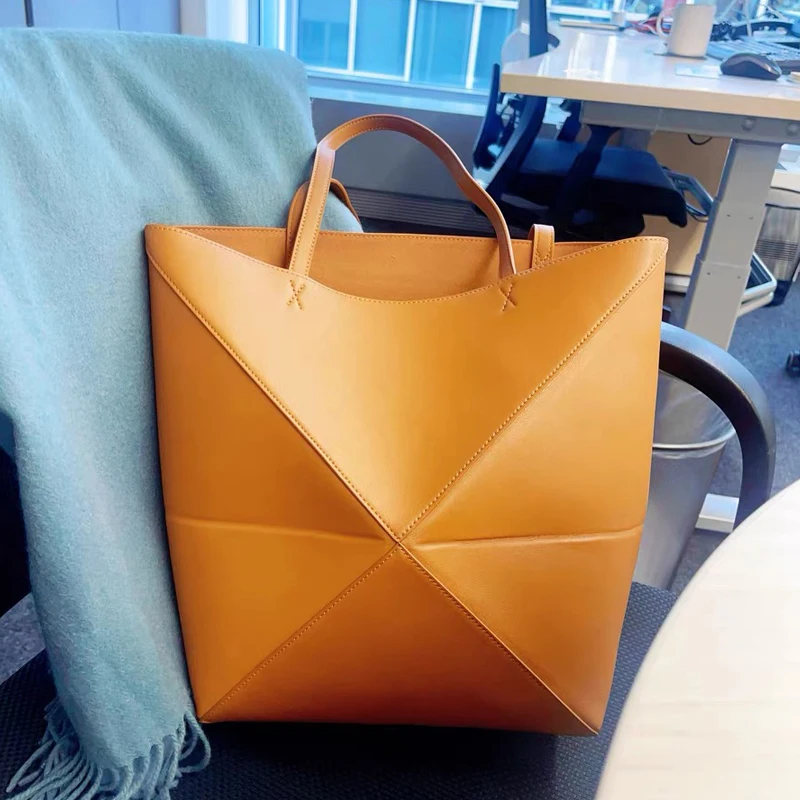 Женская Складная Сумка-тоут из ПУ кожи с верхней ручкой