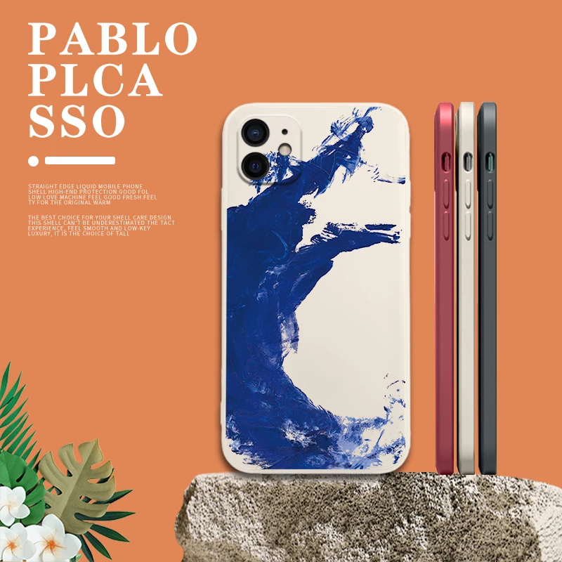 

NOHON phone Casing For HUAWEI P50 PRO P40 PLUS P30 P20 P10 klein blue Anti-Drop Quality Frosted back cover